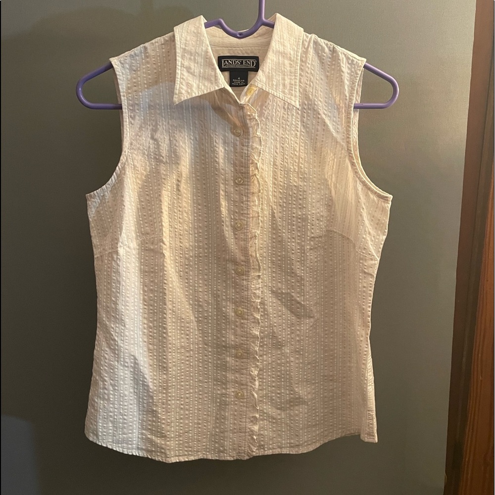 Lands End Direct Merchant Women’s Sleeveless Top Size 4 Regular